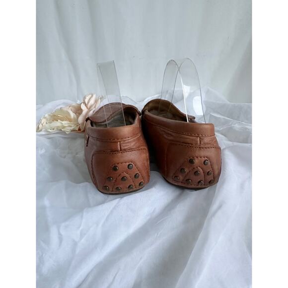 POLO Ralph Lauren Mens 11 D WOODLEY Driving Loafers Moccasins Brown Leather - Picture 5 of 11